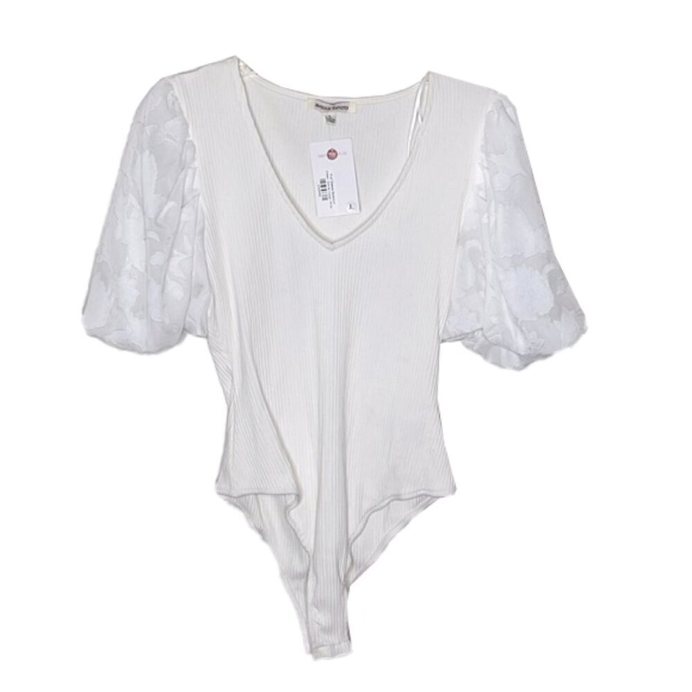 ❤️ 🆕 JEALOUS TOMATO Puffed Sleeve Bodysuit Size L